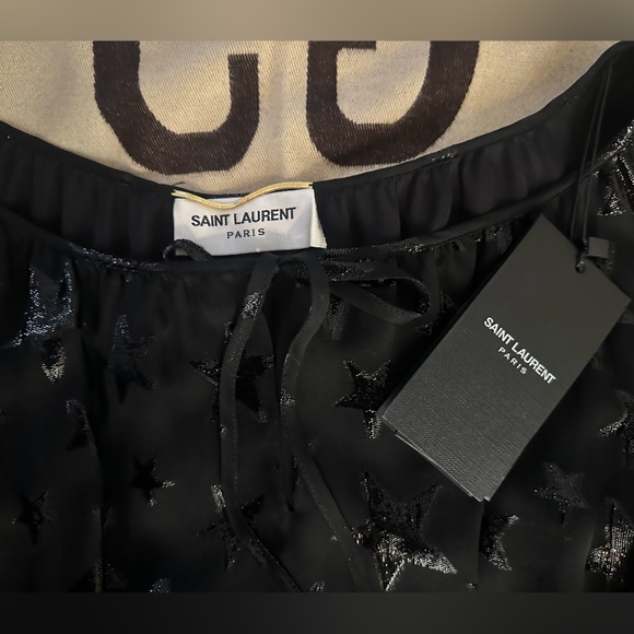 NWT Saint Laurent Full Length Star Dress - Picture 7 of 11